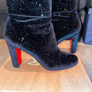 Louboutin Velvet Galactica Bootie